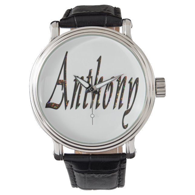 Reloj De Pulsera Logo de Anthony Name, (Anverso)