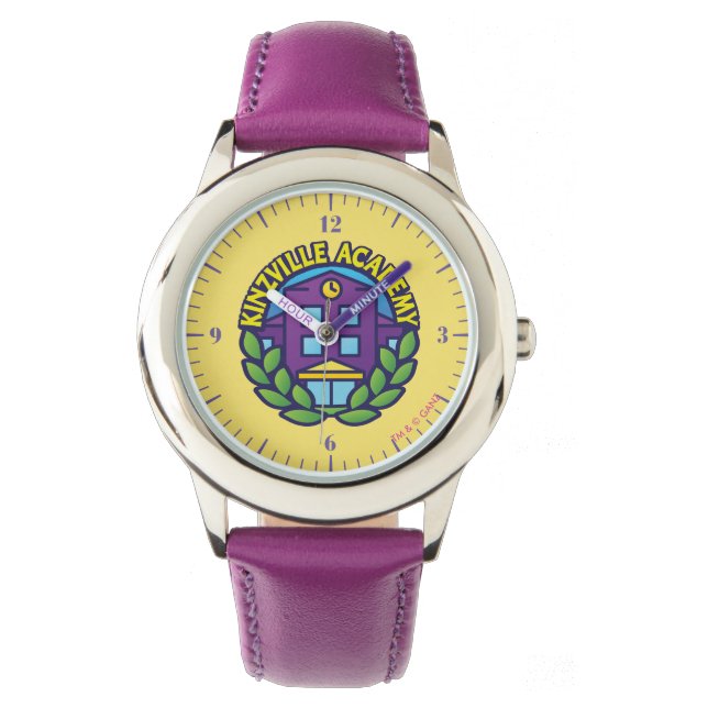Reloj De Pulsera Logo de la Academia de Kinzville (Anverso)