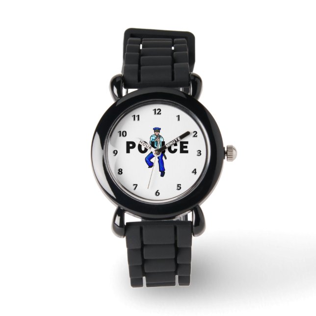 Reloj De Pulsera Logo de la acción policial (Anverso)