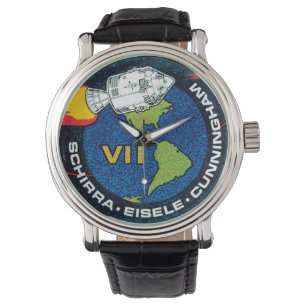 Reloj De Pulsera Logo de la Misión Apolo 7 de la NASA