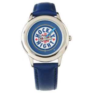 Reloj De Pulsera Logo de la Noche de Hockey en Canadá