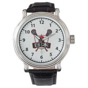 Reloj De Pulsera Logo de Lacrosse Japonés