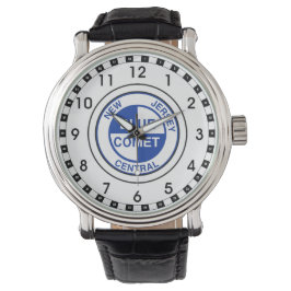 Reloj De Pulsera Logo de New Jersey Central Blue Comet