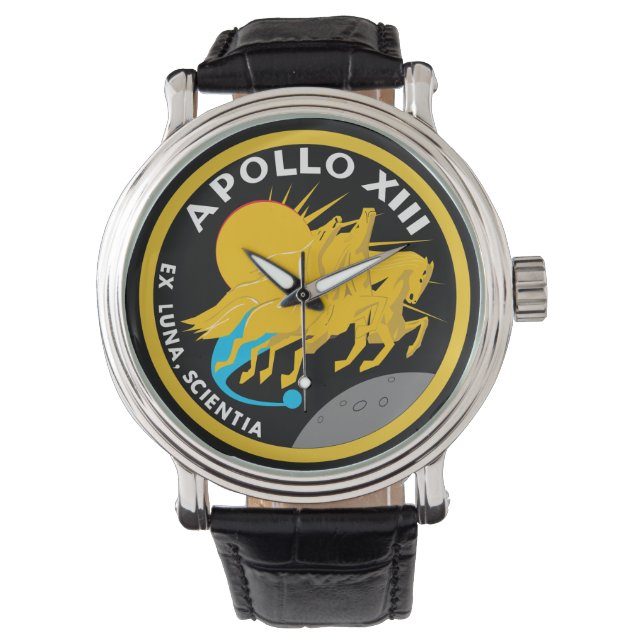 Reloj De Pulsera Logo de Parche Apolo 13 de la NASA (Anverso)