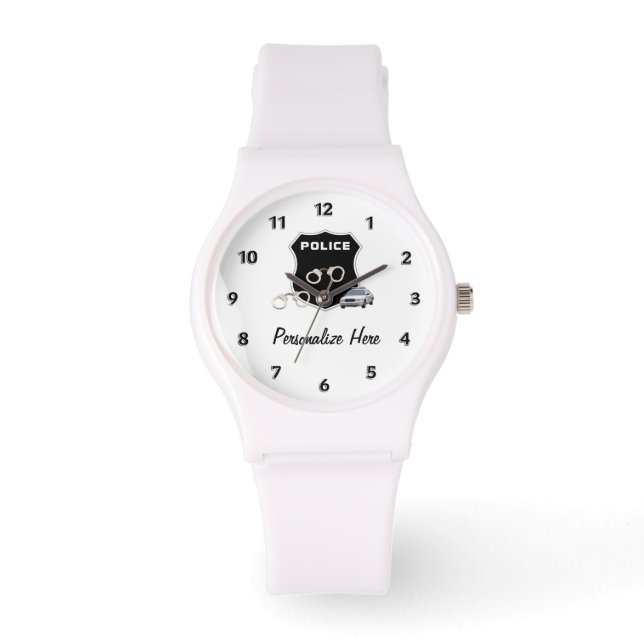 Reloj De Pulsera Logo De Policías (Anverso)