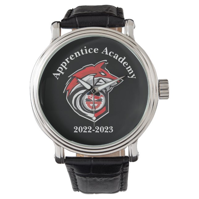 Reloj De Pulsera Logo de Red Wolf Personalizado (Anverso)
