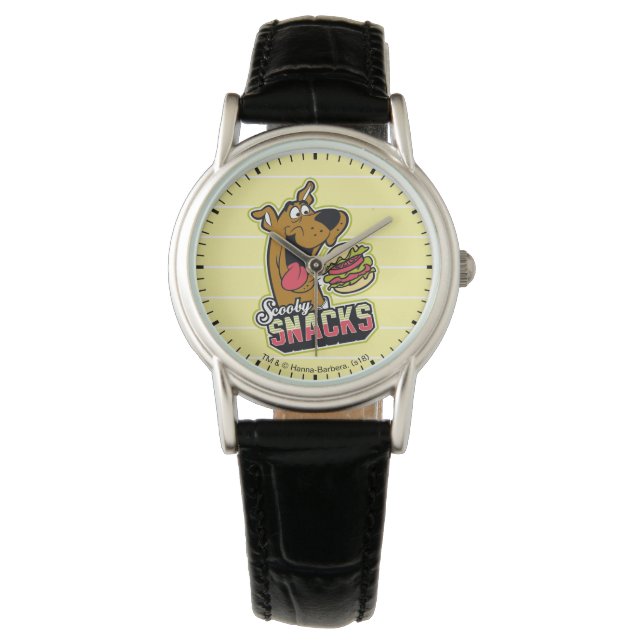 Reloj De Pulsera Logo de Scooby-Doo "Snacks Scooby" (Anverso)