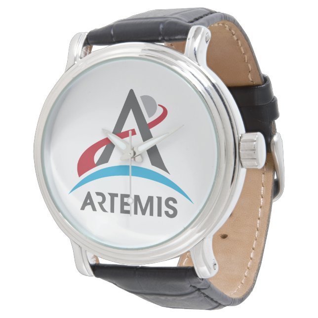 Reloj De Pulsera Logo del Programa Artemis de la NASA Astronauta de (Angular)