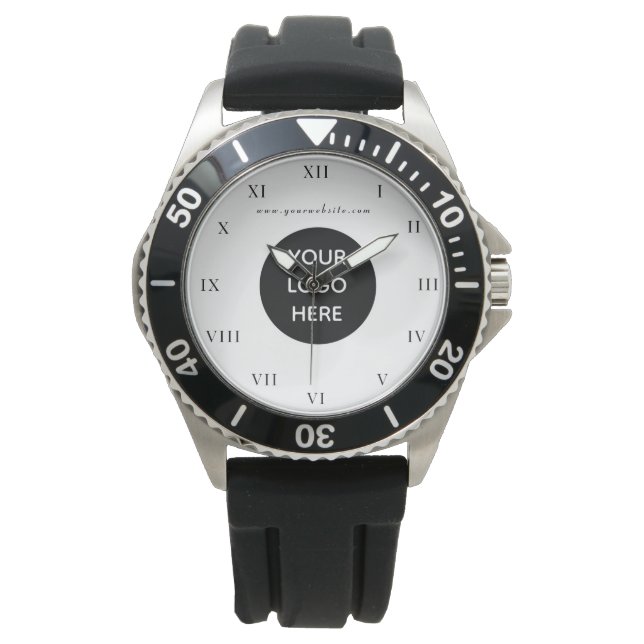 Reloj De Pulsera Logotipo comercial Black Professional Company Watc (Anverso)