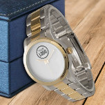 Reloj De Pulsera Logotipo de empresa personalizado<br><div class="desc">Personalice un Watch con esta plantilla de logotipo simple y minimalista,  y promueva su empresa o empresa para aumentar los clientes potenciales y generar más ventas. Añadir su logotipo,  si necesita ayuda o elementos coincidentes,  póngase en contacto conmigo</div>