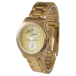 Reloj De Pulsera Logotipo de la empresa 50 años de servicio