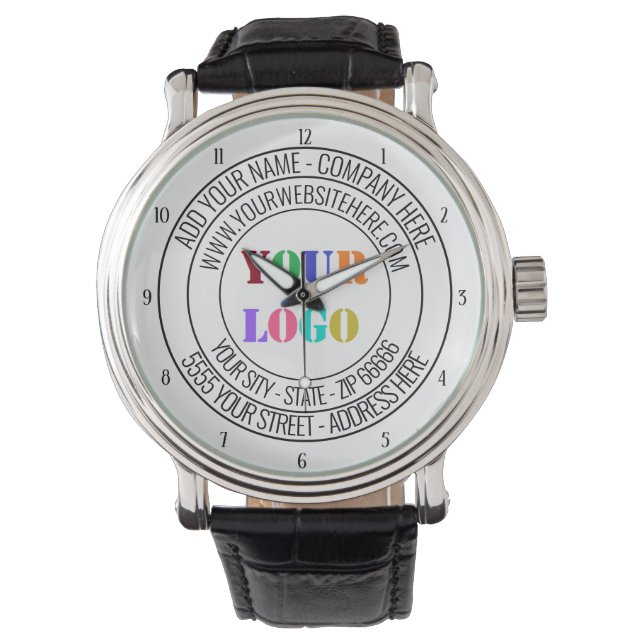 Reloj De Pulsera Logotipo de la empresa personalizado y control de  (Anverso)