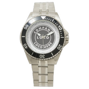 Reloj De Pulsera Logotipo de negocio simple para empleados