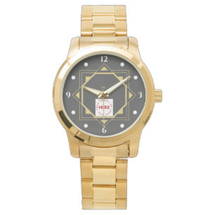 Reloj De Pulsera Logotipo de personalizado Oro corporativo moderno 