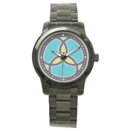 Reloj De Pulsera Logotipo de vidrio emplomado de la Trinidad del pe