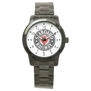 Reloj De Pulsera Logotipo del Corazón de la Línea Ferroviaria de la