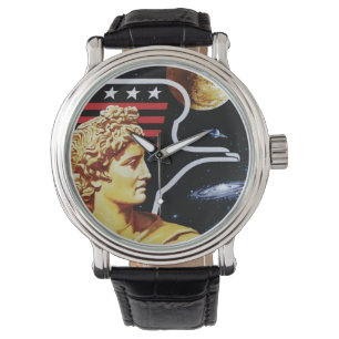Reloj De Pulsera Logotipo del parche de la misión de la NASA Apolo 