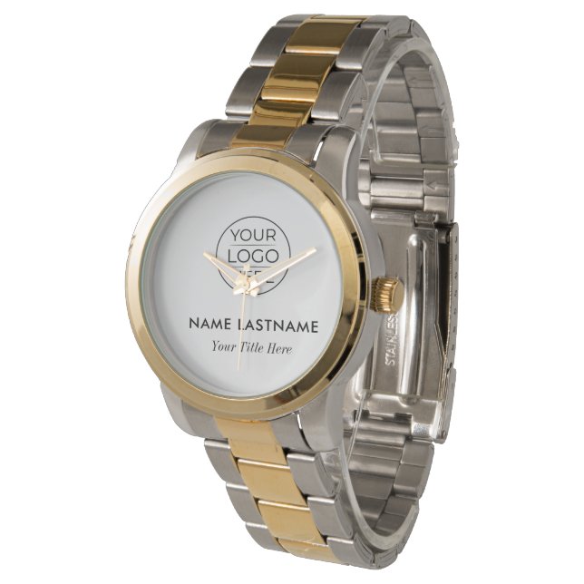 Reloj De Pulsera Logotipo Empresarial Moderno (Angular)