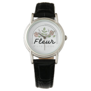Reloj De Pulsera Logotipo floral Fleur – Amor Puro