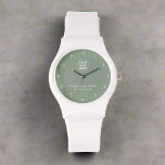 Reloj De Pulsera Logotipo personalizado y texto l Saber marca verde<br><div class="desc">Presentamos nuestro reloj de negocios con marca verde sage de personalizado,  con su logotipo y texto personalizado. Este elegante reloj es perfecto para promocionar su marca con elegancia y funcionalidad,  lo que lo convierte en un regalo corporativo ideal o un artículo promocional.</div>