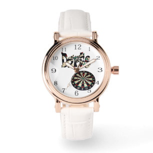 Reloj De Pulsera Logotipo Y Cartón De Dardos,