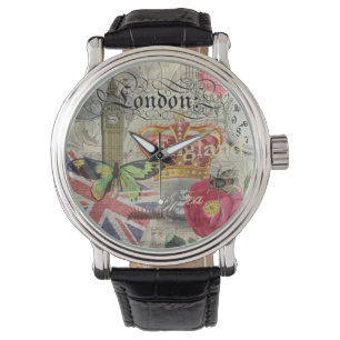Reloj De Pulsera Londres Inglaterra Viaje Viaje Arte Viejo Europa