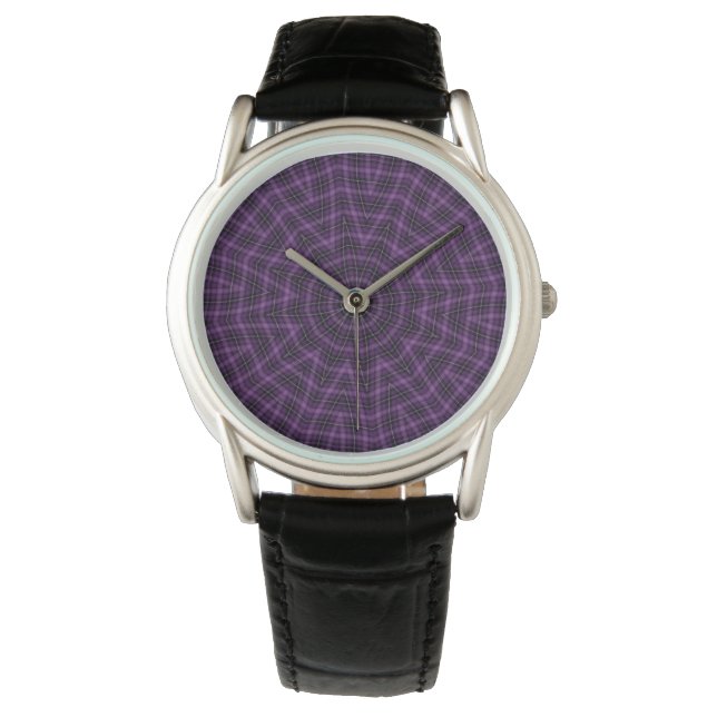 Reloj De Pulsera Loopy Pinot Noir Plaid (Anverso)