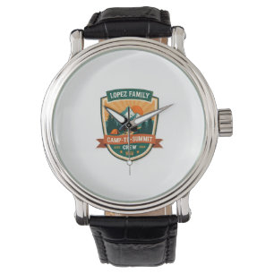 Reloj De Pulsera Lopez Family Camp-A-Crew de la Cima Diseño de Insi