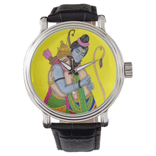 Reloj De Pulsera Lord Rama and Hanuman Clock (Anverso)