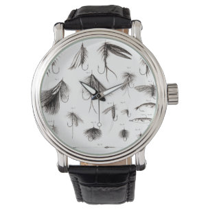 Reloj De Pulsera Los 1800s del vintage que pescan la pesca con