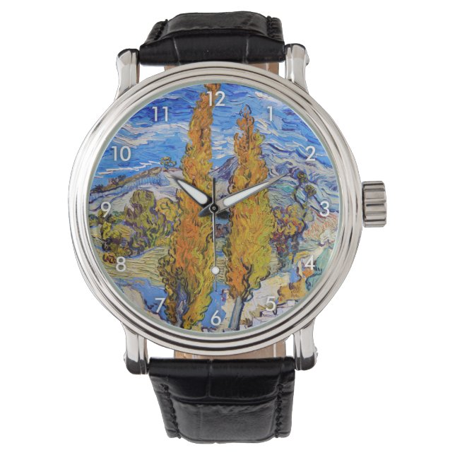 Reloj De Pulsera Los álamos de Saint-Rémy, Van Gogh (Anverso)