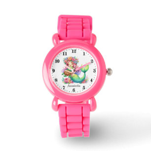 Reloj De Pulsera Los amantes de la sirena de los chicas cutáneos añ