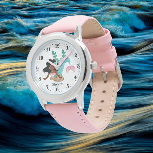 Reloj De Pulsera los amantes de las sirenas de playa lindas añaden
