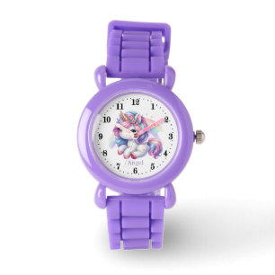 Reloj De Pulsera Los amantes de los cortos chicas unicornios añaden