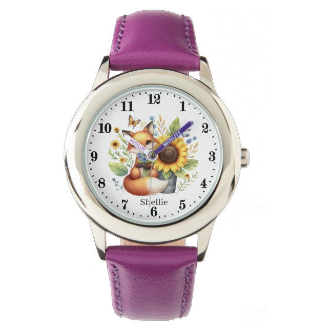 Reloj De Pulsera Los amantes de zorros de los chicas de Cuta añaden (Anverso)