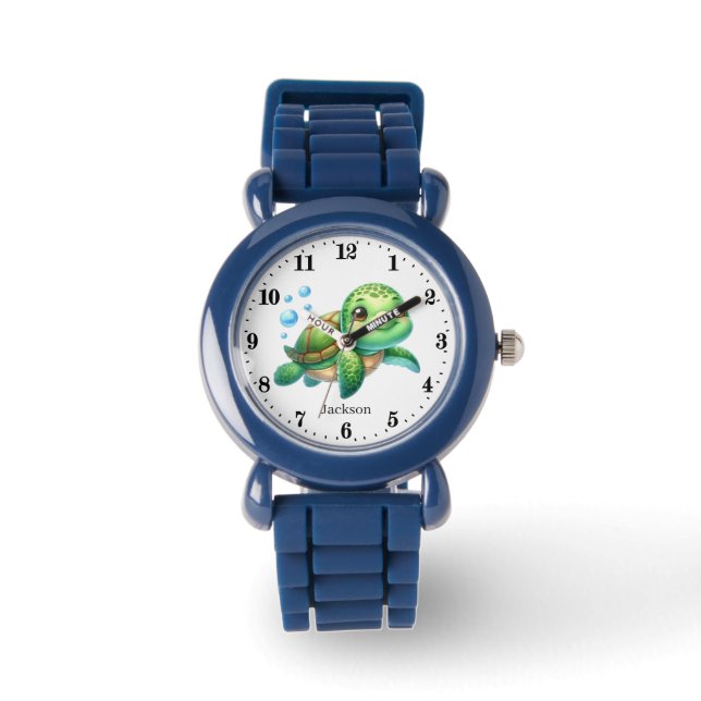 Reloj De Pulsera Los amantes del caballito de mar cute unisex añade (Anverso)