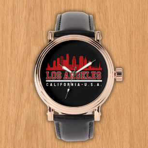 Reloj De Pulsera Los Angeles California Beautiful Skyline