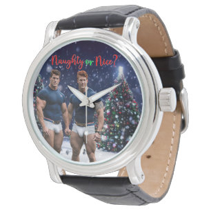 Reloj De Pulsera Los árboles de Navidad brillantes de SlipperyJoe d