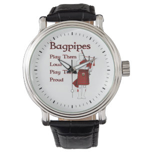 Reloj De Pulsera Los Bagpipes Los Juegan En Voz Alta