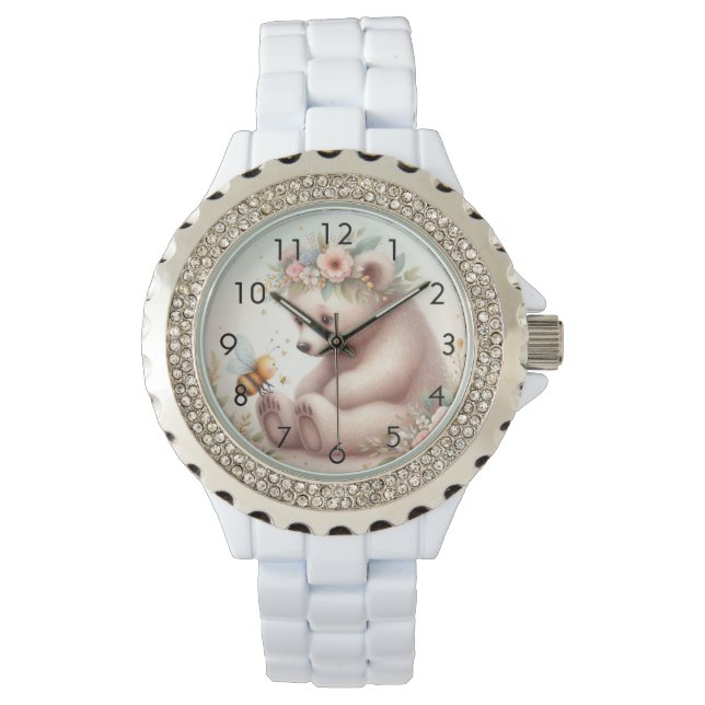 Reloj De Pulsera Los bebés de Woodland, Bear Y Abeja (Anverso)
