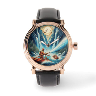 Reloj De Pulsera Los bomberos cargados en su bote