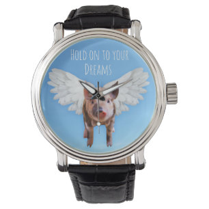 Reloj De Pulsera Los cerdos pueden volar raro