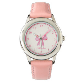 Reloj De Pulsera Los chicas adoran el arco rosado