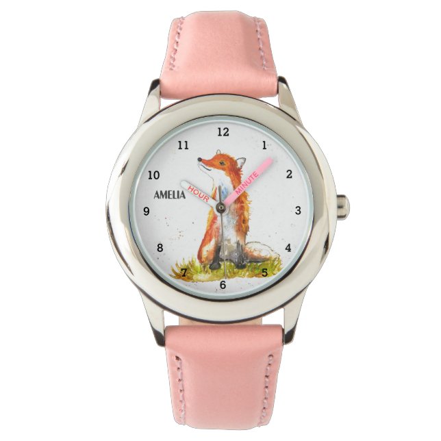 Reloj De Pulsera Los Chicas de los animales Fox Animal Kids Willife (Anverso)