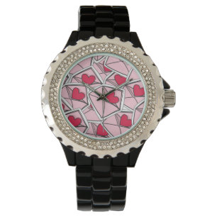 Reloj De Pulsera Los corazones de la tarjeta del día de San