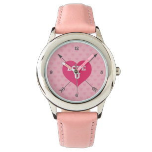Reloj De Pulsera Los corazones rosados aman a tu Personalizado Watc