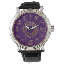 Reloj De Pulsera Los doce días de Navidades morado