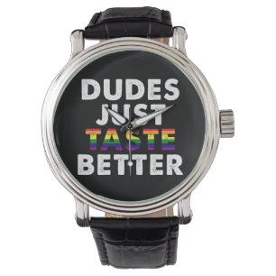 Reloj De Pulsera Los dudes prueban mejor idea de regalo del Orgullo