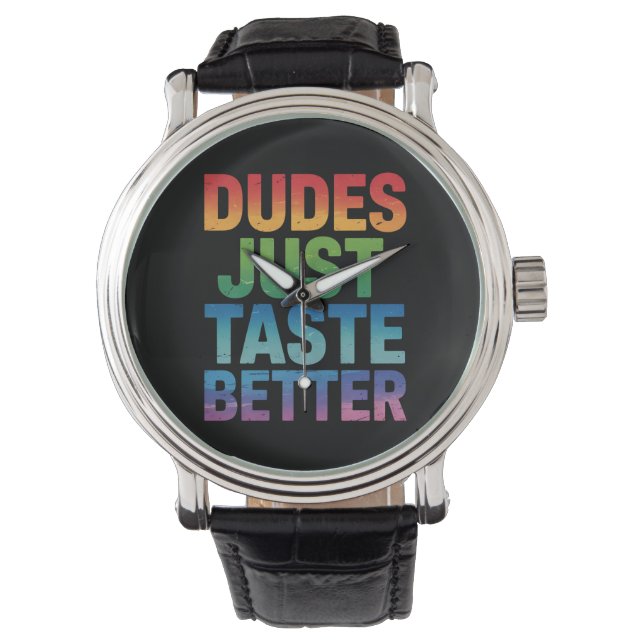 Reloj De Pulsera Los dudes prueban mejor orgullo gay (Anverso)