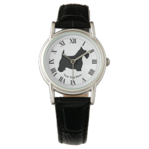 Reloj De Pulsera Los escoceses Terrier en negro personalizan